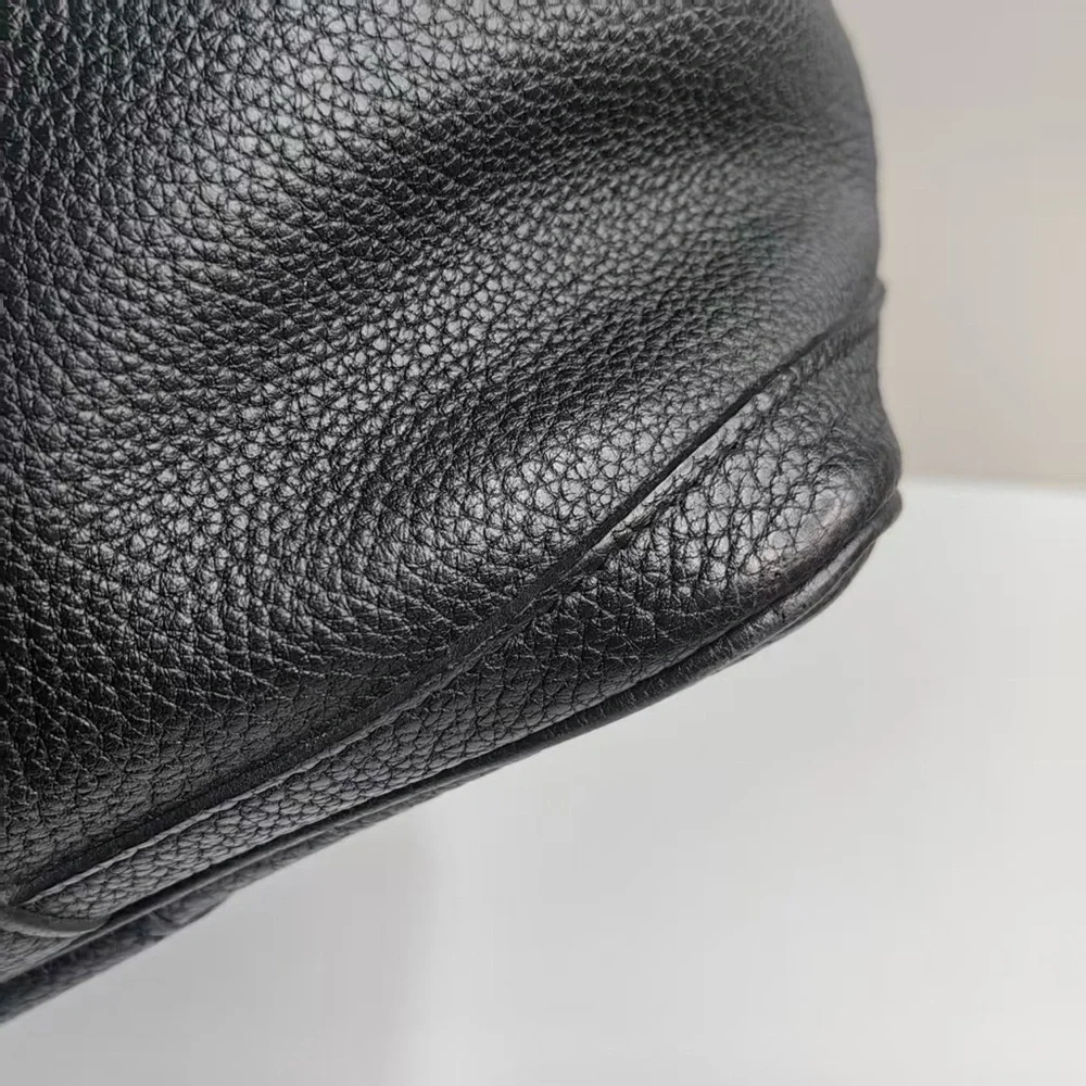 Hermes Garden Party 36 Togo A 2017 Black Silver Hardware Handbag Negonda - Picture 6 of 14